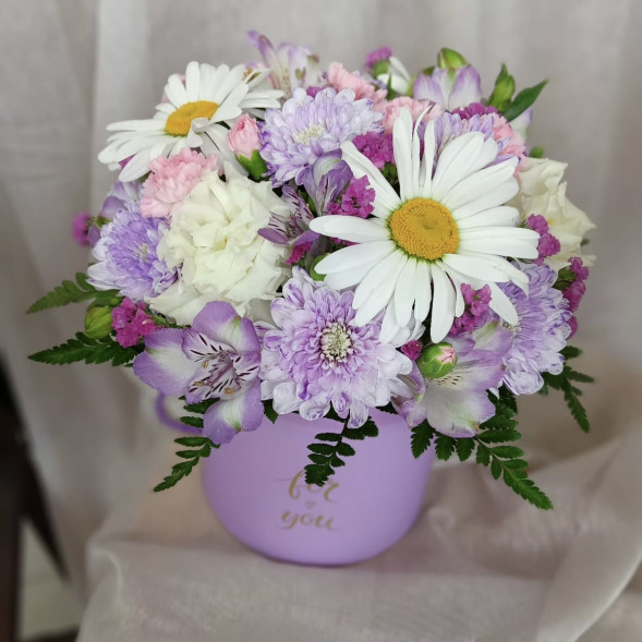 Композиция в коробке «Прекрасный день» в Алуште