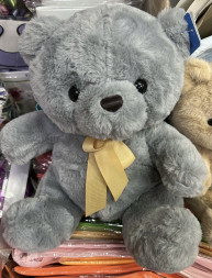 Плюшевый мишка тёмный 30-35 см.